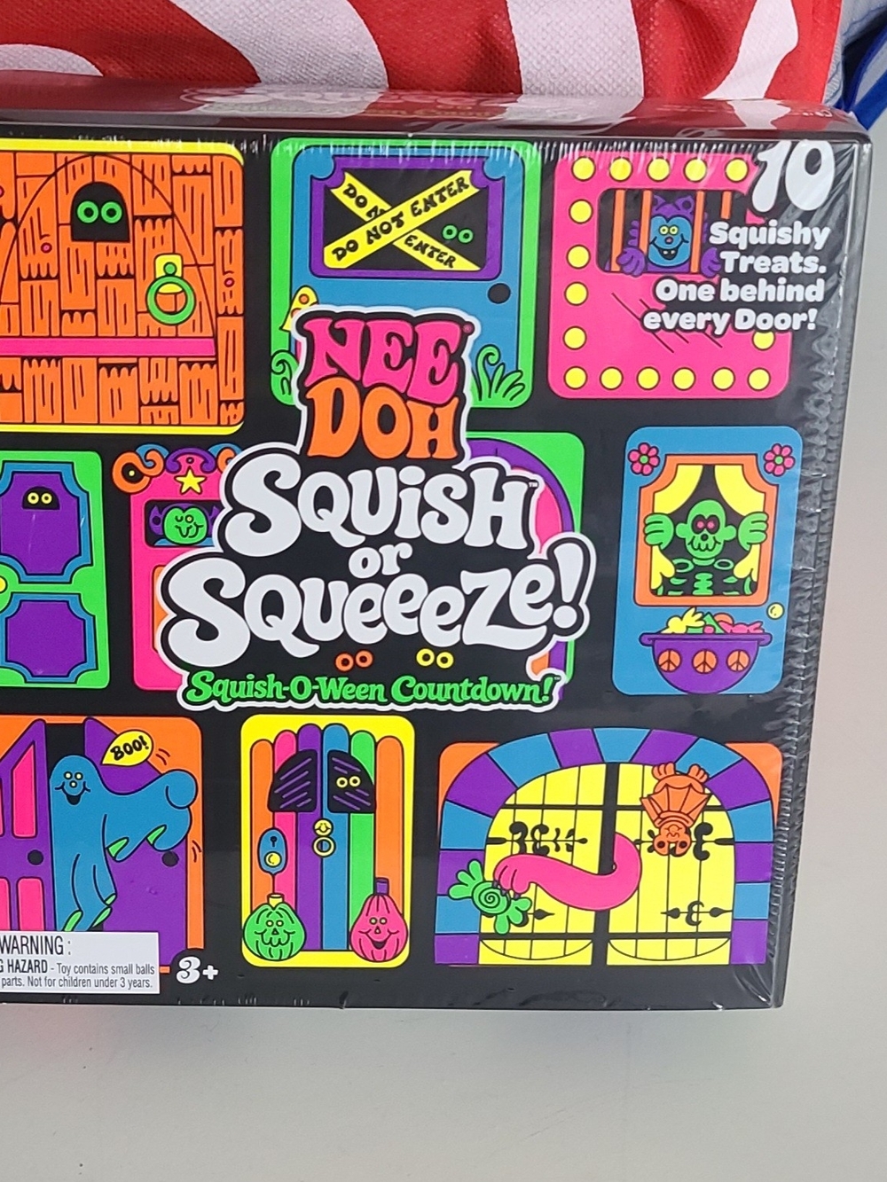 Nee Doh Squish or Squeeze! Squish-O-Ween Countdown - Neon Multi